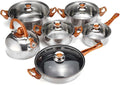 Stainless Steel Kitchen Cookware Set Cooking Pots and Pans Casseroles Frypan Saucepan Set Cookware Utensil sets