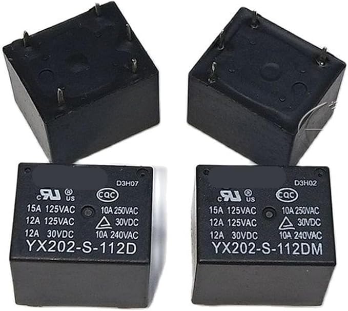 YX202-S-112D YX202-S-112DM Pressure Cooker Relay 4-pin Set 12V Insulation Kettle Rice Cooker Soy Milk Machine Heating Relay (Size : YX202-S-112D 5 feet)