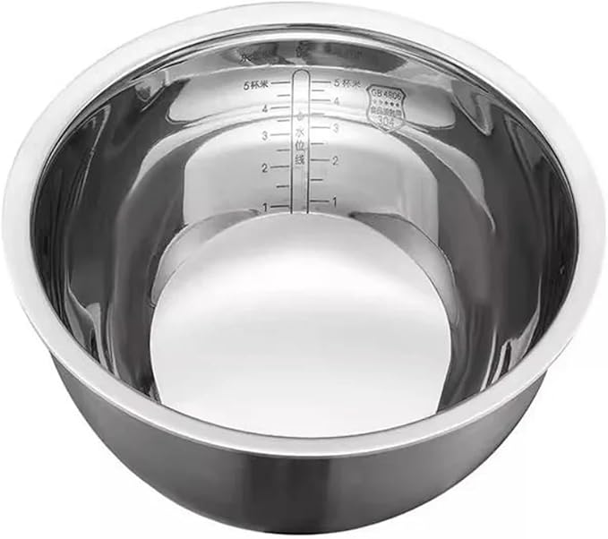 304 Stainless Steel 3L Electric Rice Cooker Inner Pot Compatible for MIJIA IHFB01CM Uncoated Thick Kettle