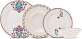 Karaca Nakkas 24-Piece Porcelain Dinner Set for 6 People Unique Design Crockery and Plates Daily and Special Occasions Chic and Elegant Table Service