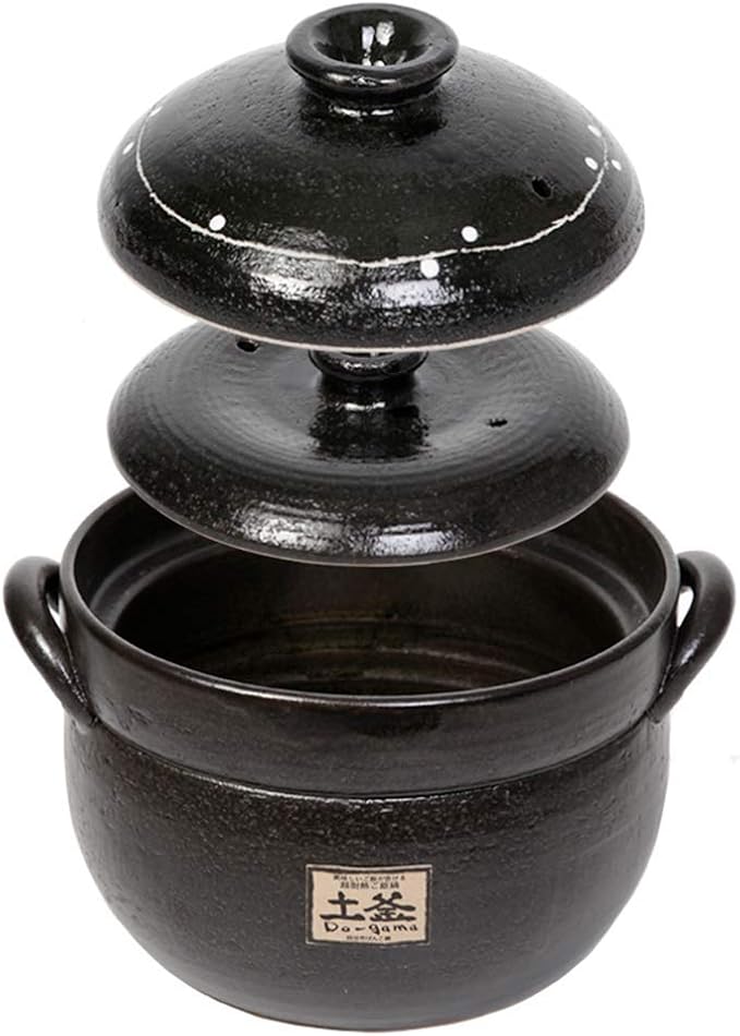 Pots Set Earthenware Clay Rice PotJapanese Stone Rice CookerStove Stew PotHot PotCeramic Casserole with LidHeat Resistant Stock Pot for Steam