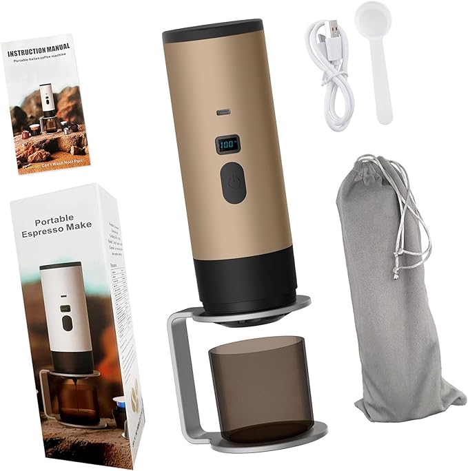 Single Button Operations Capsuled Coffee Maker Detachable Parts Fast Systems Portable Design For Car Camping