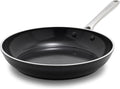 Orfeo 11” Nonstick Frying Pan Made in Italy Diamond Ceramic PFAS-Free Cookware Induction Ready Scratch Resistant Laser-Fused Surface for Durability Dishwasher Safe Black