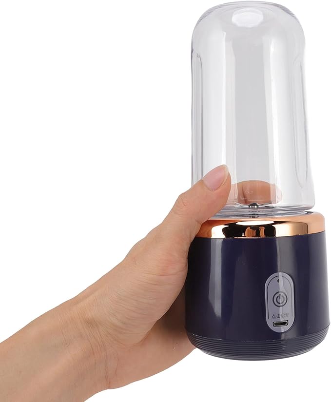300ml Portable Blender Cordless 6 Blades Maker for Shakes Six Blades USB Charging with Bottle and Lid