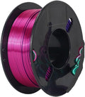 3D Printer Filament Safety Plastic Filament 200g Tri-Color Silk Rainbow PLA Filament 1.75mm Accuracy+/-0.02mm 3DPrinter Filament(Red Green Blue)