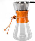 Pour Over Coffee Dripper Classic Heat Glass Coffee Maker Professional Brewing Tool 550ml Capacity Ideal for Home Office &amp Shop