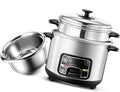 Rice Cooker With Steamer Basket 2-5L Portable Rice Cookers Stainless Steel Inner Pot With Steamer Have Warm Functions For 1-11 People (Size : 4L)