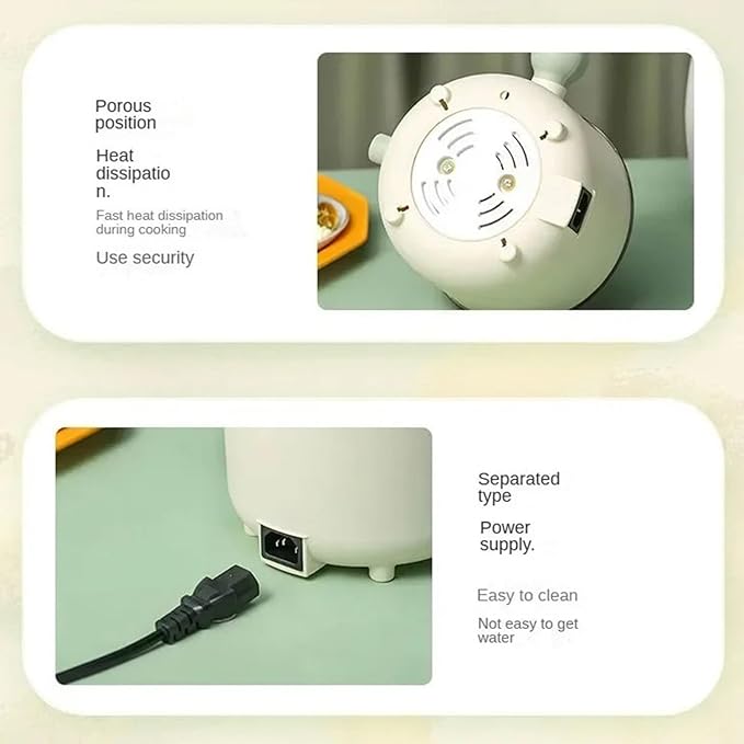 Rice Cookers Electric Multi Cooker Portable Rice Cookers Hotpot Saucepan Stew Heating Pan Ramen Noodles Pot for Home and Kitchen Appliance Rice Maker