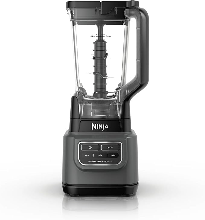 Ninja Professional 72 Oz Countertop Blender with 1000-Watt Base and Total Crushing Technology for-Smoothies Ice and Frozen Fruit Black (Renewed)