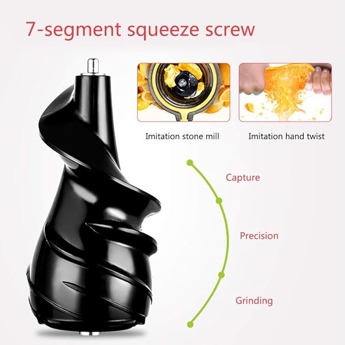 JuicerSmoothie Blender 80Mm Wide Caliber Separation Multifunctional Single Serve Blender with Food Chopper Ice Cream Making 150W Low Noise No Filter