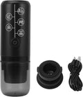 AUNMAS Portable Electric Coffee Maker Cordless Rechargeable Machine 17 Bar Pressure Lightweight Compact for Home Office Camping Travel with Intelligent Control Panel (Black)