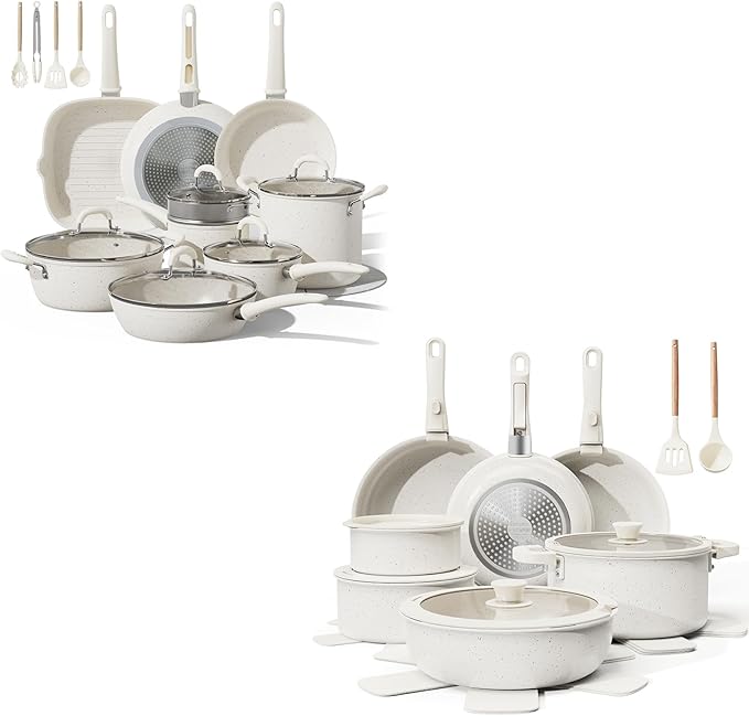 24 Pcs Cookware Set+Bazova 22 Pcs Cookware Set