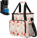 Christmas (686) Coffee Maker Carring Bag Travel Carrying Storage Tote Bag Compatible with Keurig K-Mini or K-Mini Plus Portable Single Serve Coffee Brewer Case with Pockets for K-cup Pods