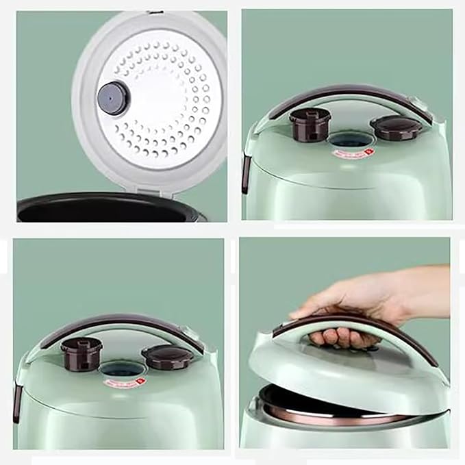 Rice Cooker (2-5L) Home Dormitory Rice Cooker Non-stick Inner Pot for Make Rice &amp Steam Food &amp Vegetables 220-240V US/EU Power(5l)