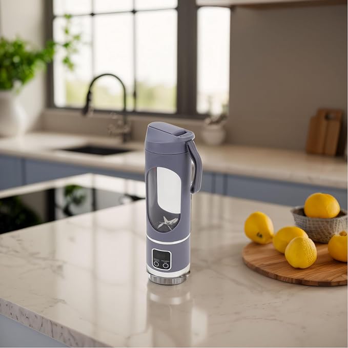 Portable Blender Electric Juicer Cup Rechargeable USB Blender Cup 450ML Portable Juicer for Juice Yogurt Baby Food with 1300mAh Battery Ideal for OntheGo