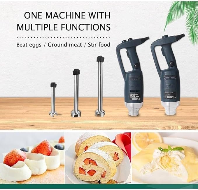 Commercial Hand Blender 750W Immersion Blender Set 500mm Blender Stick Handheld Immersion Blender Adjustable Speed for Mashed Potatoes Cream Mayonnaise