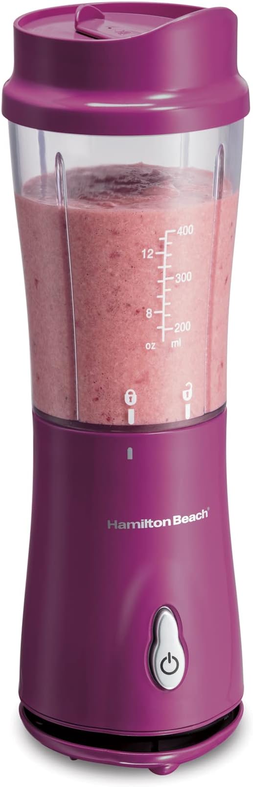 Hamilton Beach Portable Blender for Shakes and Smoothies with 14 Oz BPA Free Travel Cup and Lid &amp Portable Blender for Shakes and Smoothies with 14 Oz BPA Free Travel Cup and Lid