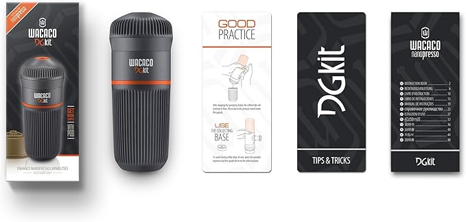 WACACO DG Kit Accessory for Nanopresso Compatible with DG Coffee Capsules Perfect for Traveling Camping or Office Use