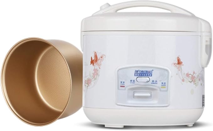 Rice Cooker Mini Rice Cooker With Keep-warm Function Premium-quality Inner Pot Portable Multicooker With Spatula And Measuring(Gold)