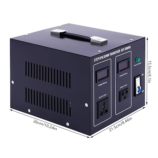 3000w Voltage Conversion Transformer Heavy-Duty Power Conversion Voltage Transformer Liter/Drop 110-120v to 220-240v for Rice Cookers Coffee Makers Vacuum Cleaners