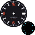 Quality Sea 600m Style Watch Dial with C3 for Bgw9 Green Blue Luminous for Nh35 Nh36 Mechanical Movement for Skx007 Case 28.5mm Dial(4)