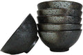 Ebros Gift Artistic Charcoal Grey Tone Hakumu Porcelain Collection Dinnerware Serveware Kitchenware Set Asian Japanese Restaurant Supply (Pack Of 6 Small Rice Soup Appetizer Bowls 10oz)