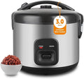 Rice Cooker &amp Steamer Simple 6 Cup(Uncooked)/12 Cup (Cooked)With Steaming BasketCompact Electric Rice Cooker Non-Stick Inner Pot For SoupsStewsGrains&ampOatmealOne Touch &amp Keep Warm Funct