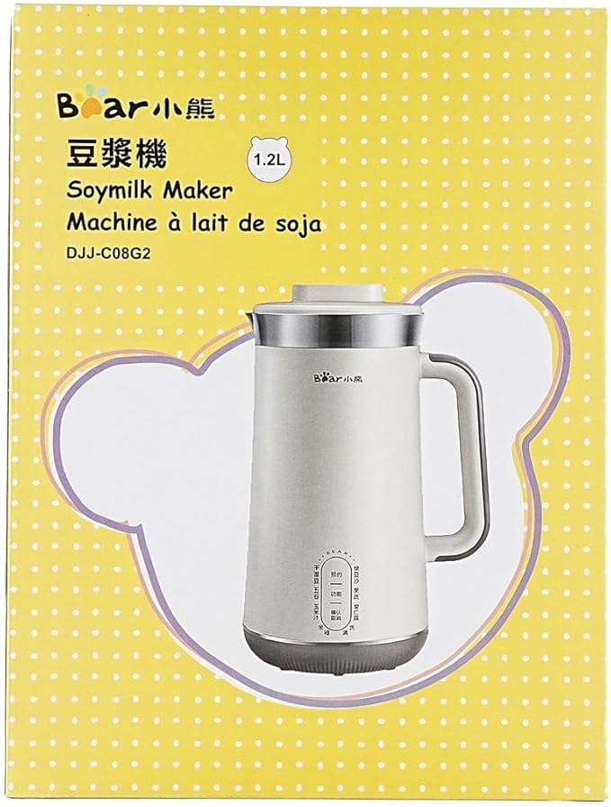 Bear Automatic Soy milk Coconut Milk Smoothie Maker 1.2L DJJ-C08G2 41oz Capacity