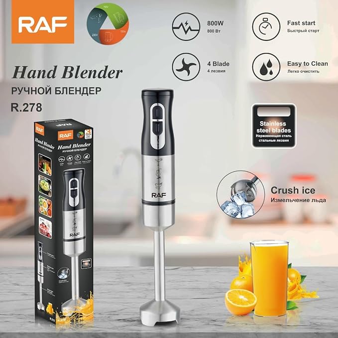Household handheld blender electric stainless steel cooking stick baby food blender