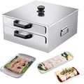 Pasta Pots Cantonese Rice Noodle Rolls Machine Stainless Steel Steamed Vermicelli Roll Steamer Chinese Chang Fen 2 Layer Rice Roll Maker Machine