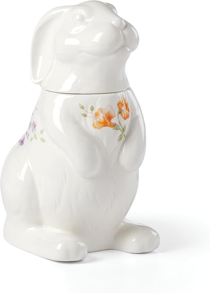 Lenox 893454 Butterfly Meadow Bunny Cookie Jar Easter Serveware