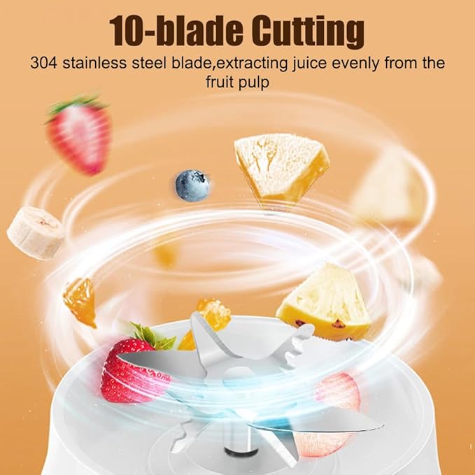 Blender Cup 450ml Small Juice Blender with Auto-Cleaning Function for Juice Shakes Smoothies