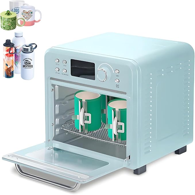 Professional 1400W Sublimation Convection Oven for Bulk Production - Digital Display Intuitive Operation360°Even Heating for Printing on Mugs Cups Tumblers 16L