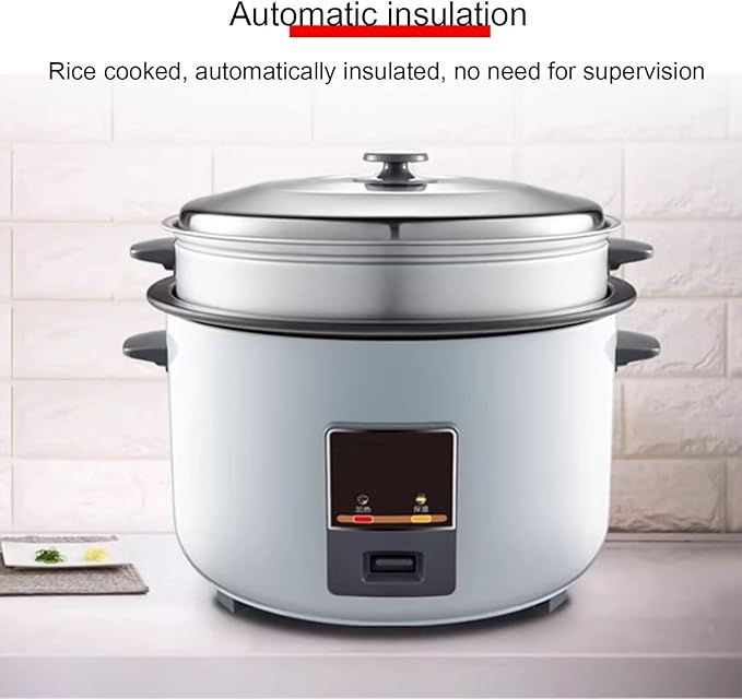 Commercial Rice Cookerwith Non Stick Pot &amp One Touch Operationfor Hotel Restaurant Canteen Construction Site Rice Cooker(10L)