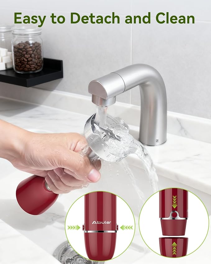 Immersion Blender 5 in 1 Hand Blender Abuler 1000W Hand Mixer Stick12 Speed Handheld Blender 304 Stainless Steel with 600ml Mixing Beaker 500ml Chopper Whisk and Milk Frother for Soup Baby Food