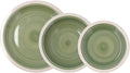Quid Calypso Ceramic Dinnerware Set 18 Pieces - 6 People Green