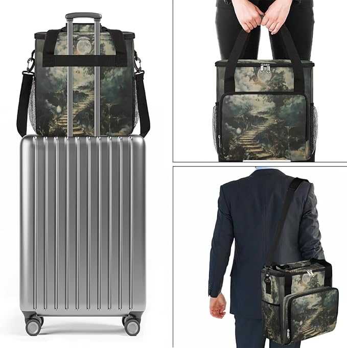 Stone Step Tree Moon Coffee Maker Carrying Bag for Keurig K-Mini or K-Mini Plus Storage Portable Coffee Maker Travel Bag