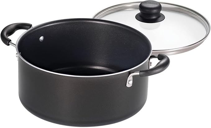 Tramontina Primaware 15-Piece Non Stick Cookware Set with Lids and Utensils Aluminum Nonstick Pots and Pans Kitchen Set (Storm)