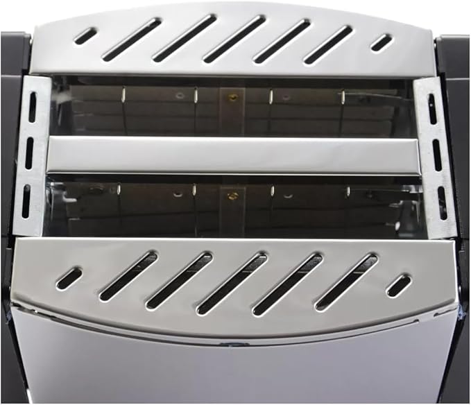 Better Chef Stainless Steel Two-Slice Toaster with Adjustable Browning Wide Slots &amp Crumb Tray