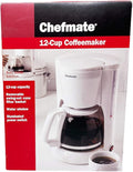 Chefmate 12 Cup Coffeemaker in White