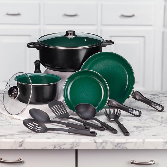 Forever Green 11pc Cookware Set by Chef's Pride