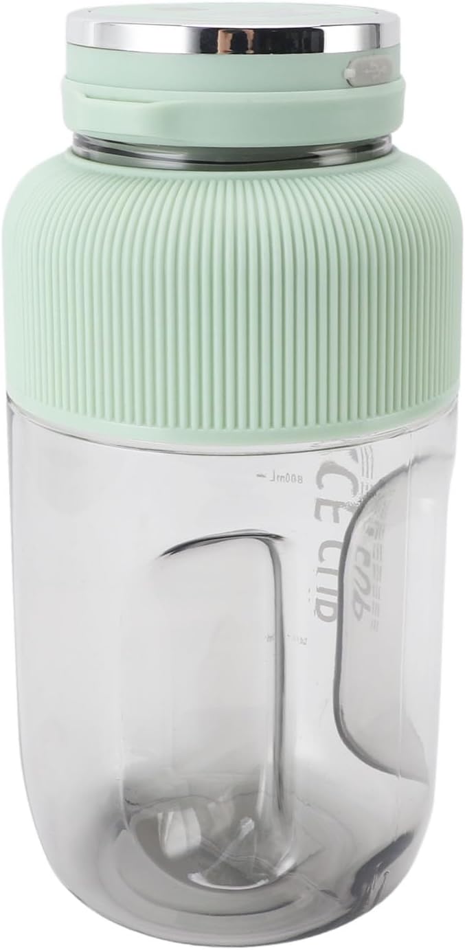 Electronic Juicer Cup 1.2L Capacity Fashion PP Electric Juicer Blender Multi Function 75W Power with Straws for Dinner (Light Green)