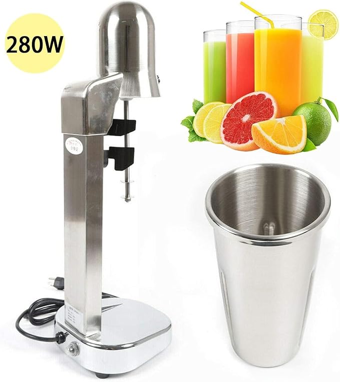 Electric Milk shake Maker Household/Commercial Stainless Steel Milkshake Maker Machine Soda Soft Ice Cream Maker Blender Drink Mixer