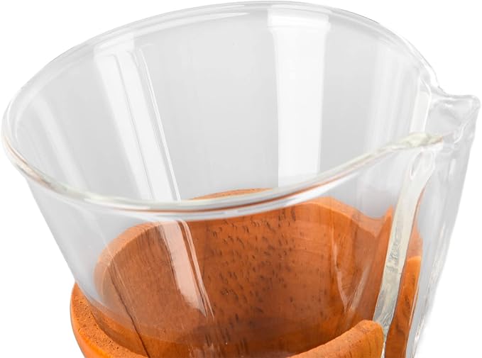 Pour Over Coffee Dripper 550ml Classic Heat Glass Coffee Maker Stainless Steel Reusable Coffee for Home Office Coffee Shop Borosilicate Glass