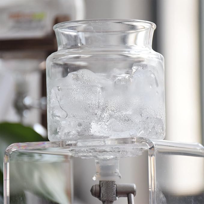 Iced Cold Brew Dripper Coffee Cold Brew Coffee Maker Espresso Coffee Drip Pot Glass Coffee Percolator Pour Over Coffee Tools for Barista 780ML