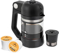 VINCI Micro Café Smallest Single-Serve Glass Coffee Brewer | Compatible with K-Cups Pods &amp Ground Coffee | Enclosed &amp Circle Flow Brewing for Hotter Richer Flavor | Brews 4oz to 20oz (Black)