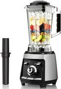 Blenders for kitchen 1800W Smoothie Blender Professional High Speed Countertop Blender with Stainless Steel Blades 68-oz. Pitcher Ice Crushing &amp Frozen Fruit BPA Free Silver
