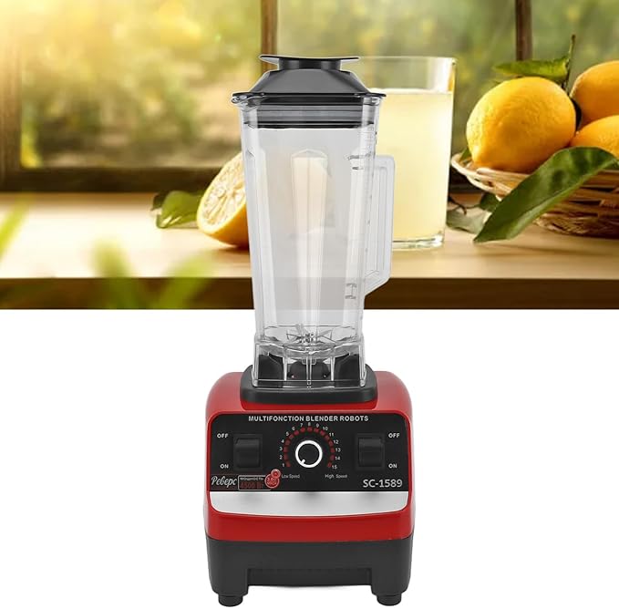 Countertop Blender Smoothie Blender 15 Speed Large Capacity Multi Function Food Processor for Smoothies Ice and Frozen Fruit for Home Kitchen Use