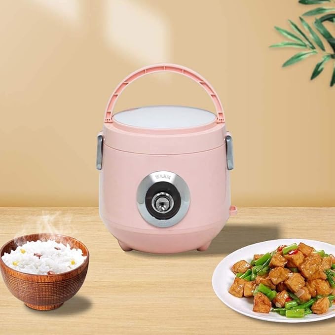 Portable Rice Cooker Electric Food Warmer Mini Multicooker With Keep-Warm Function Premium Quality Inner Pot Spatula