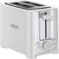 bella 2 Slice Toaster with Auto Shut Off - Extra Wide Slots &amp Removable Crumb Tray and Cancel Defrost &amp Reheat Function - Toast Bread Bagel &amp Waffle White